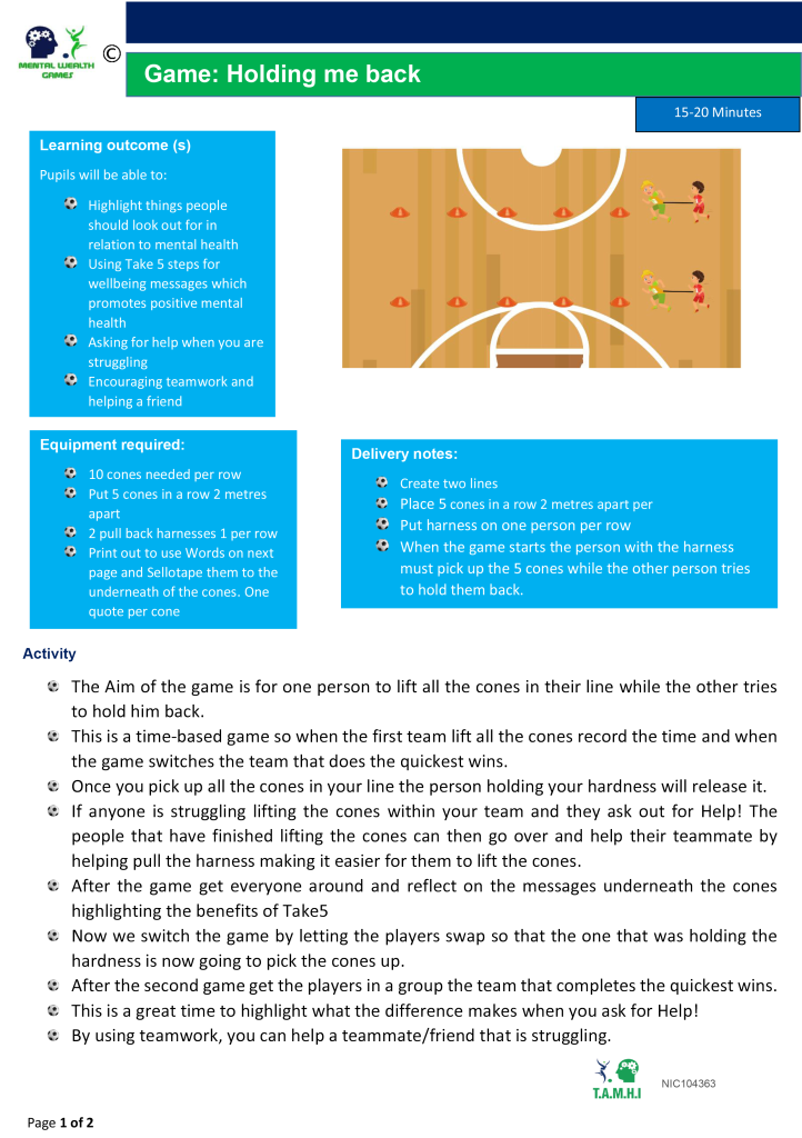 Our Approach 4 Holding me back Game Card 2