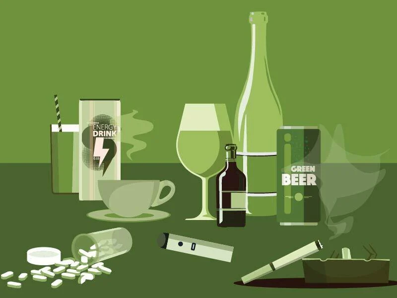 Drugs and alcohol lesson pack illustration 800 x